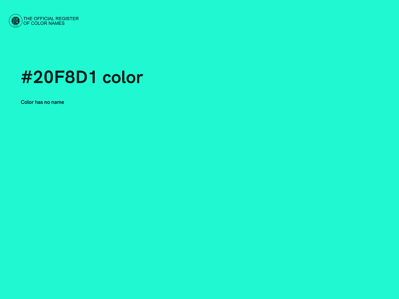 #20F8D1 color image