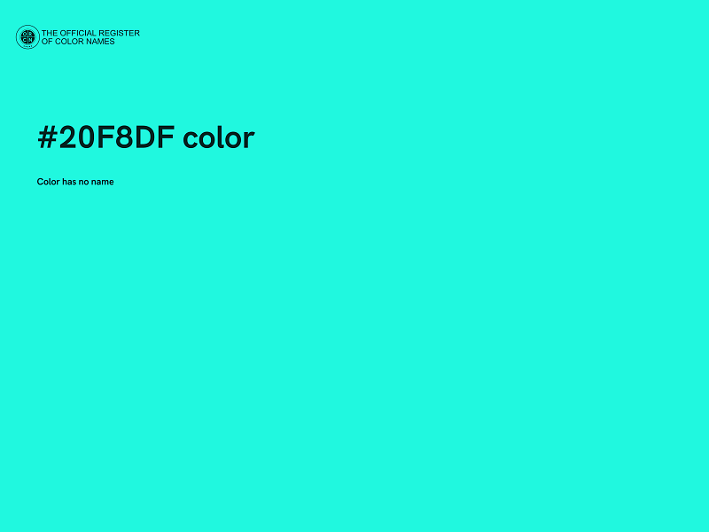 #20F8DF color image