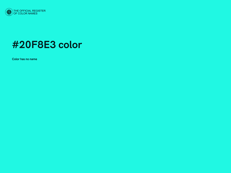 #20F8E3 color image