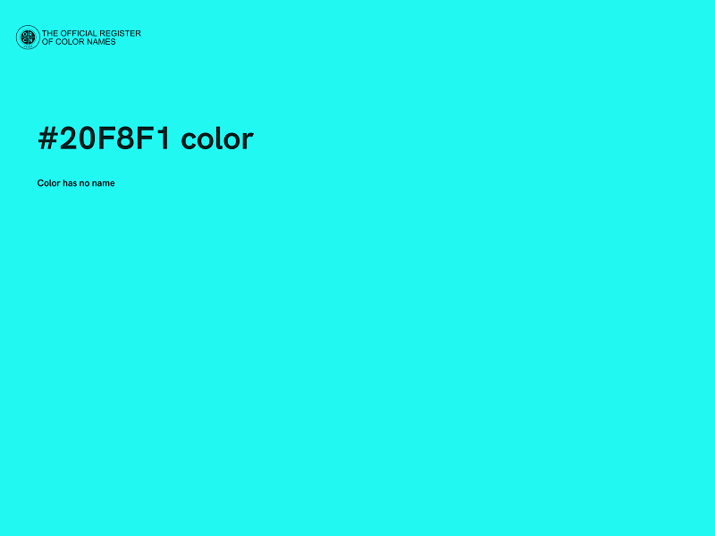 #20F8F1 color image