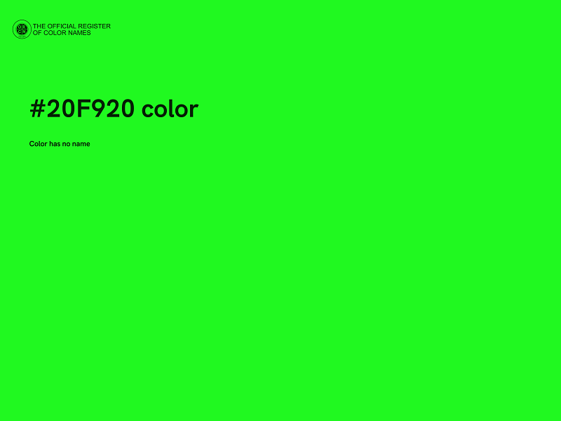 #20F920 color image