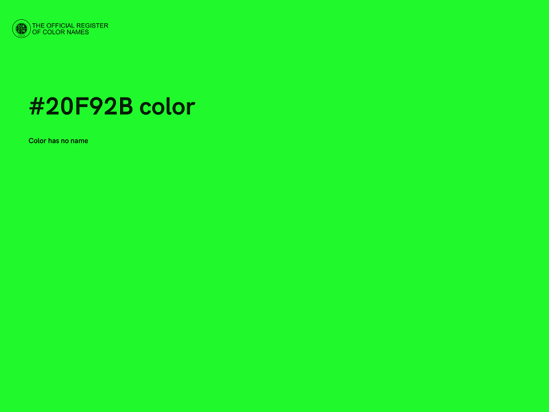 #20F92B color image