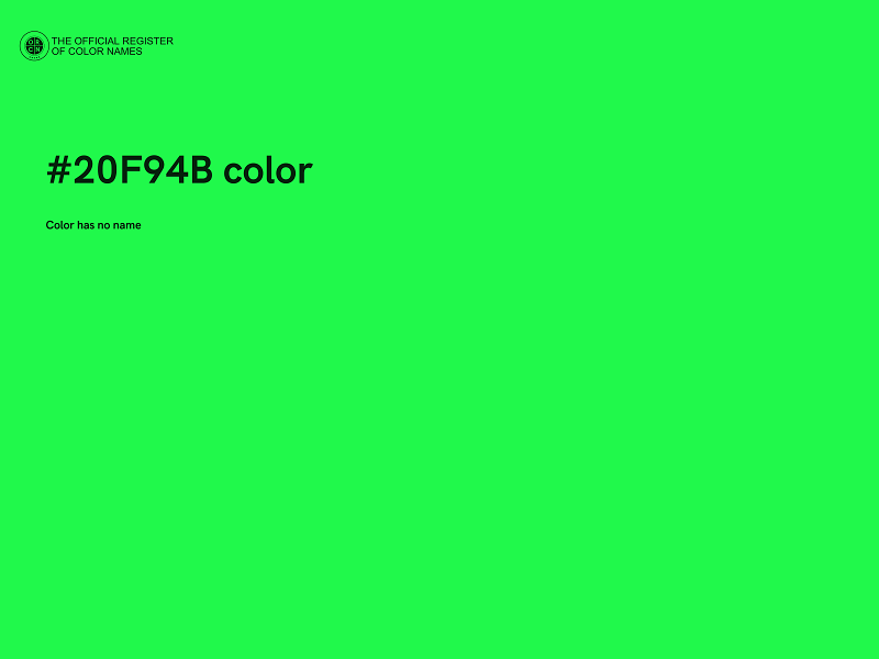 #20F94B color image