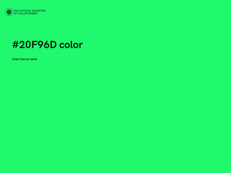 #20F96D color image