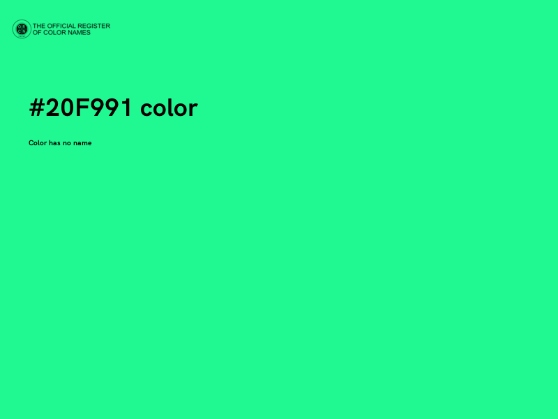 #20F991 color image