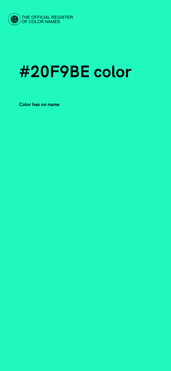 #20F9BE color image