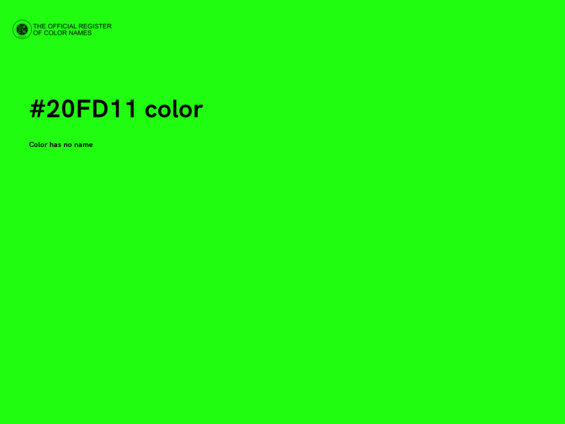 #20FD11 color image