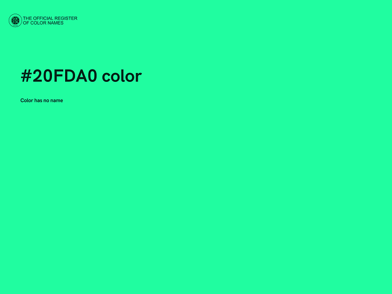 #20FDA0 color image