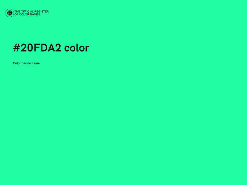 #20FDA2 color image