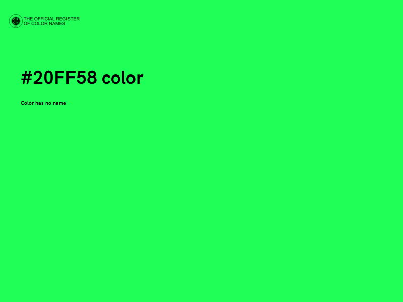 #20FF58 color image