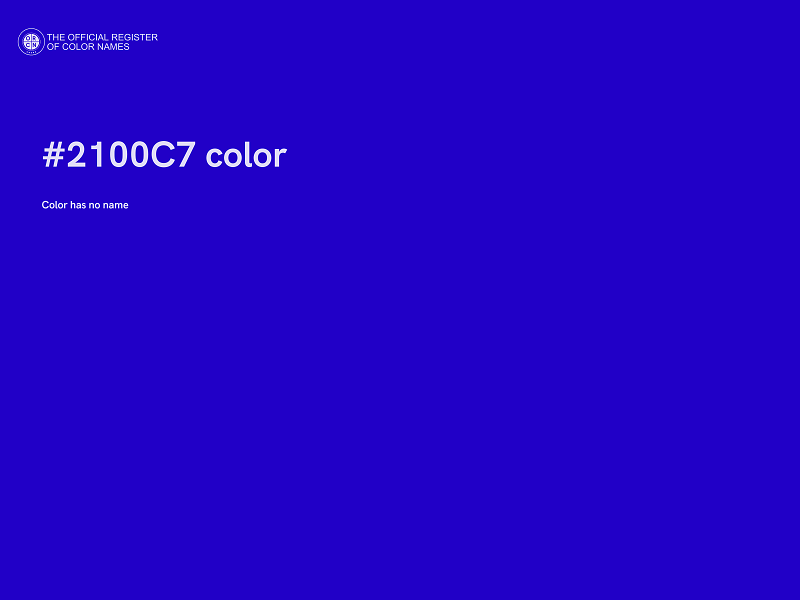 #2100C7 color image