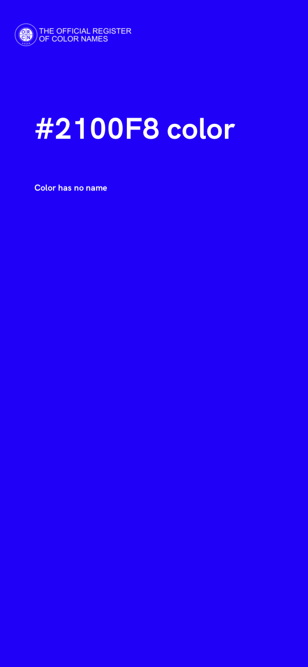 #2100F8 color image