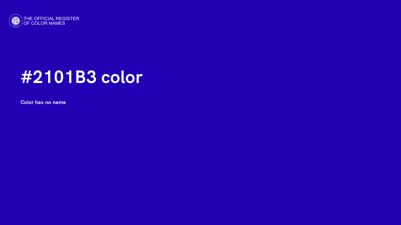 #2101B3 color image