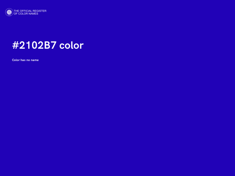 #2102B7 color image