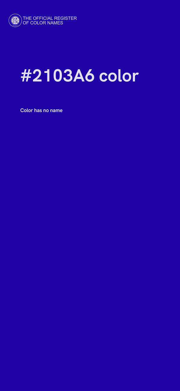 #2103A6 color image