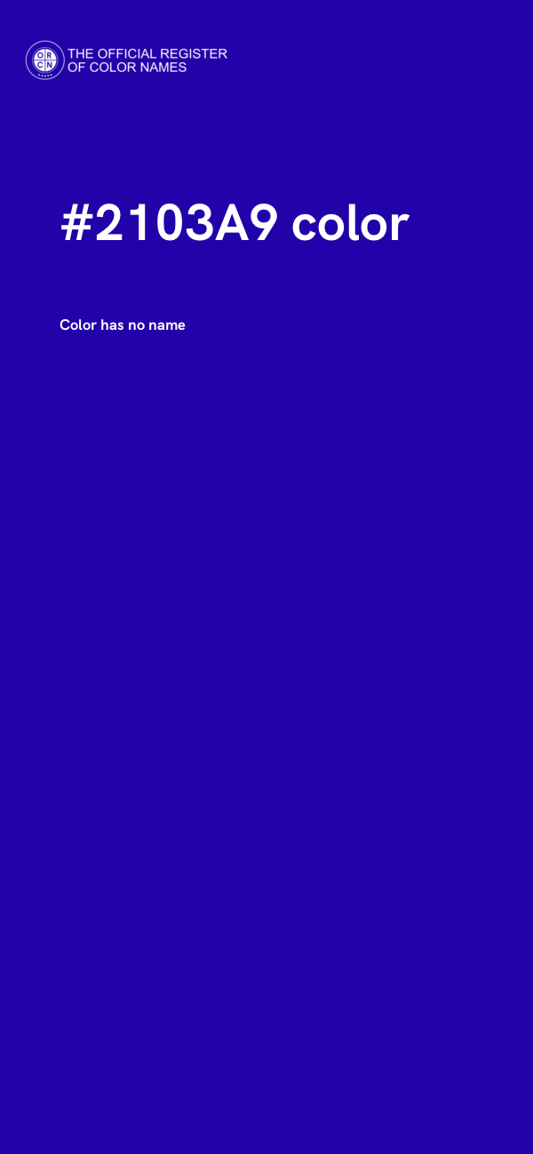 #2103A9 color image