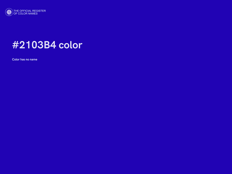 #2103B4 color image