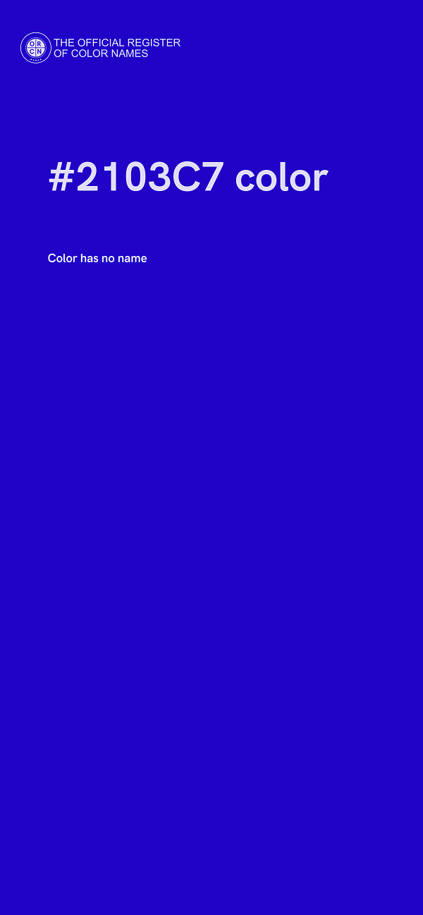#2103C7 color image