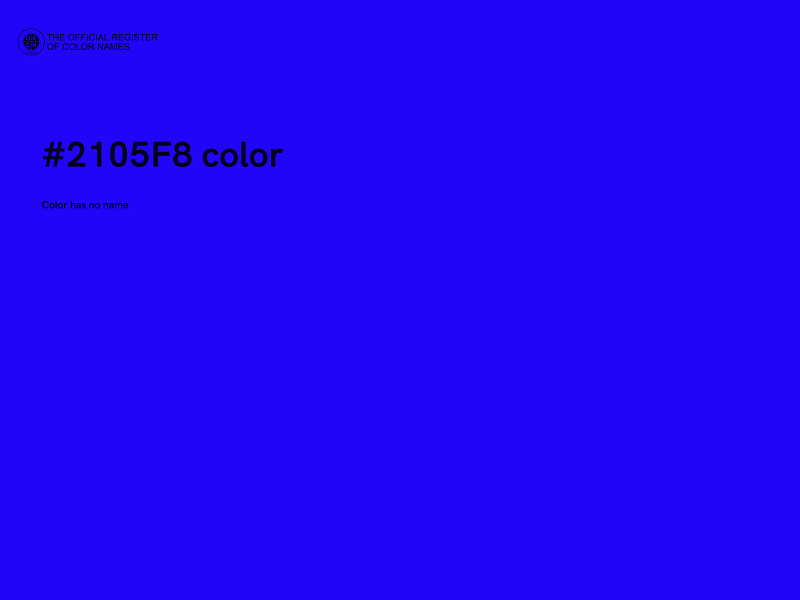 #2105F8 color image