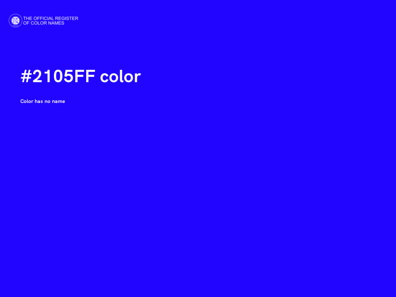#2105FF color image