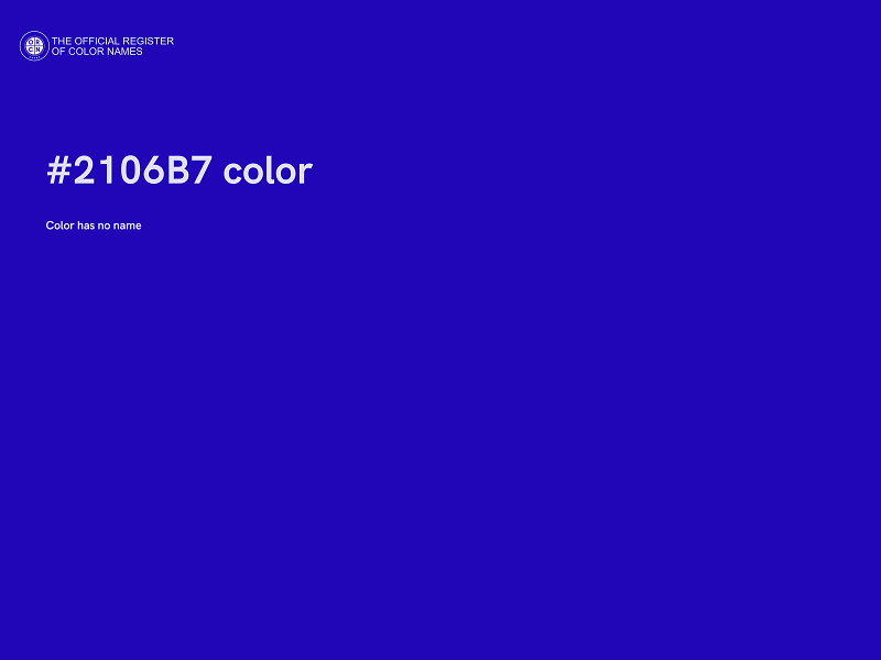 #2106B7 color image