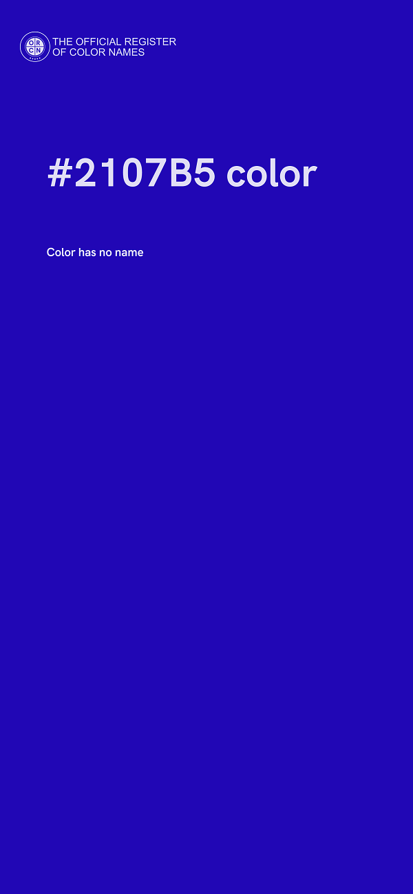 #2107B5 color image