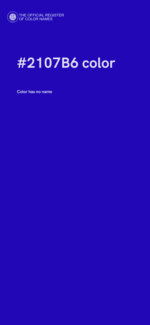 #2107B6 color image