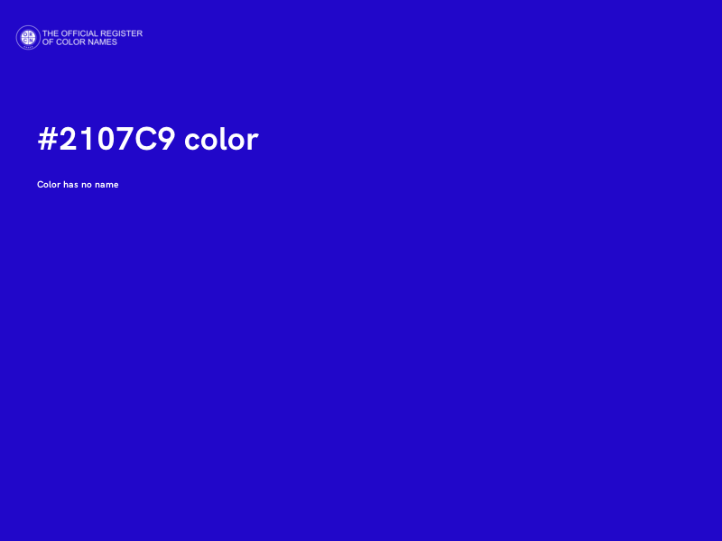 #2107C9 color image