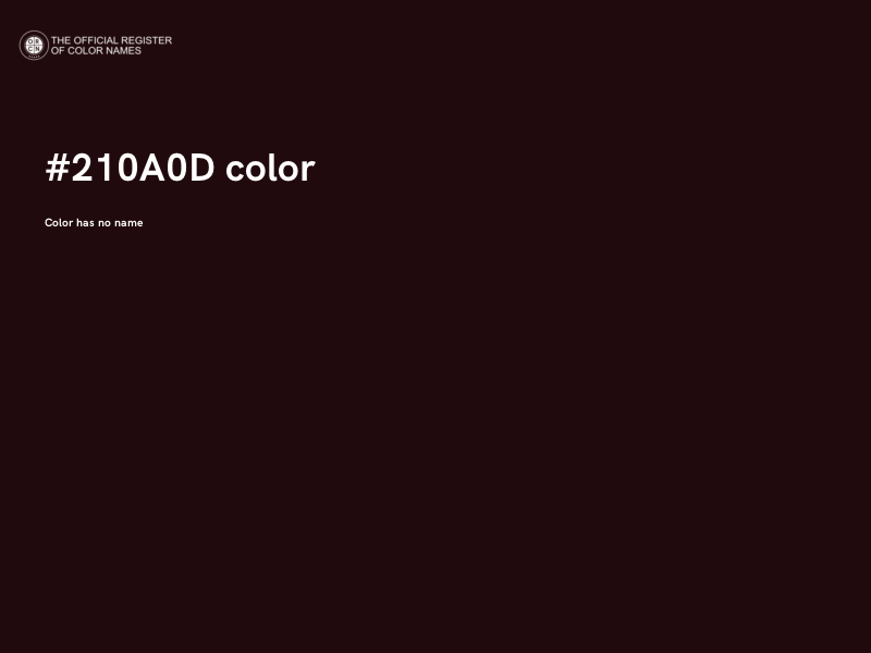 #210A0D color image