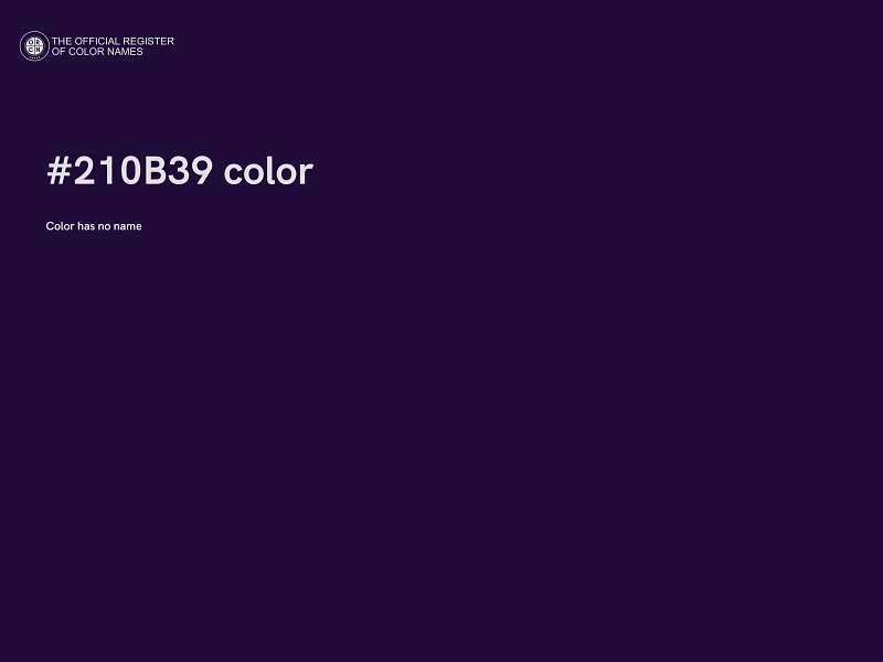 #210B39 color image