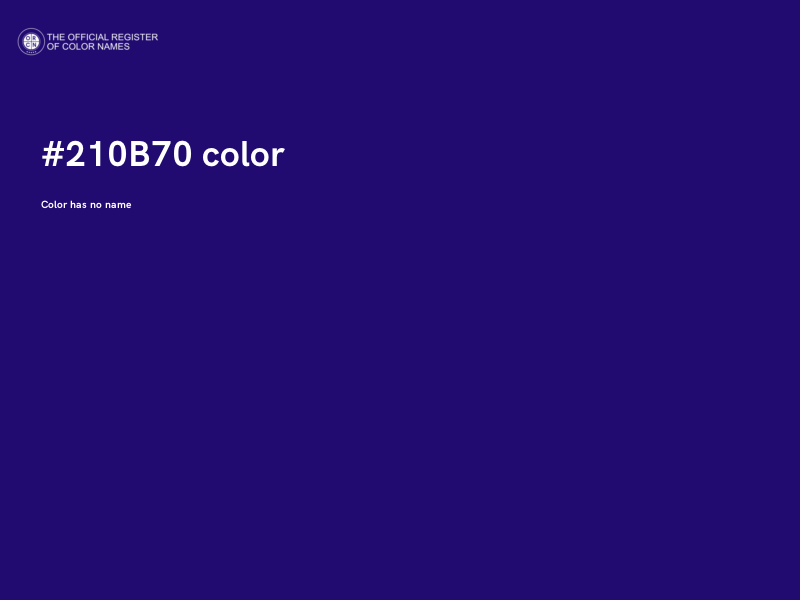 #210B70 color image