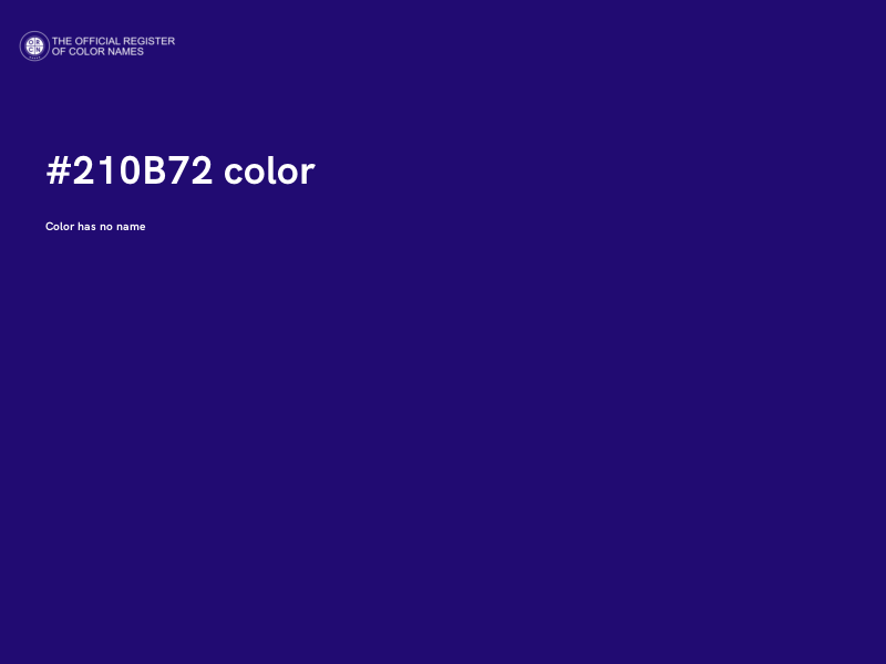 #210B72 color image