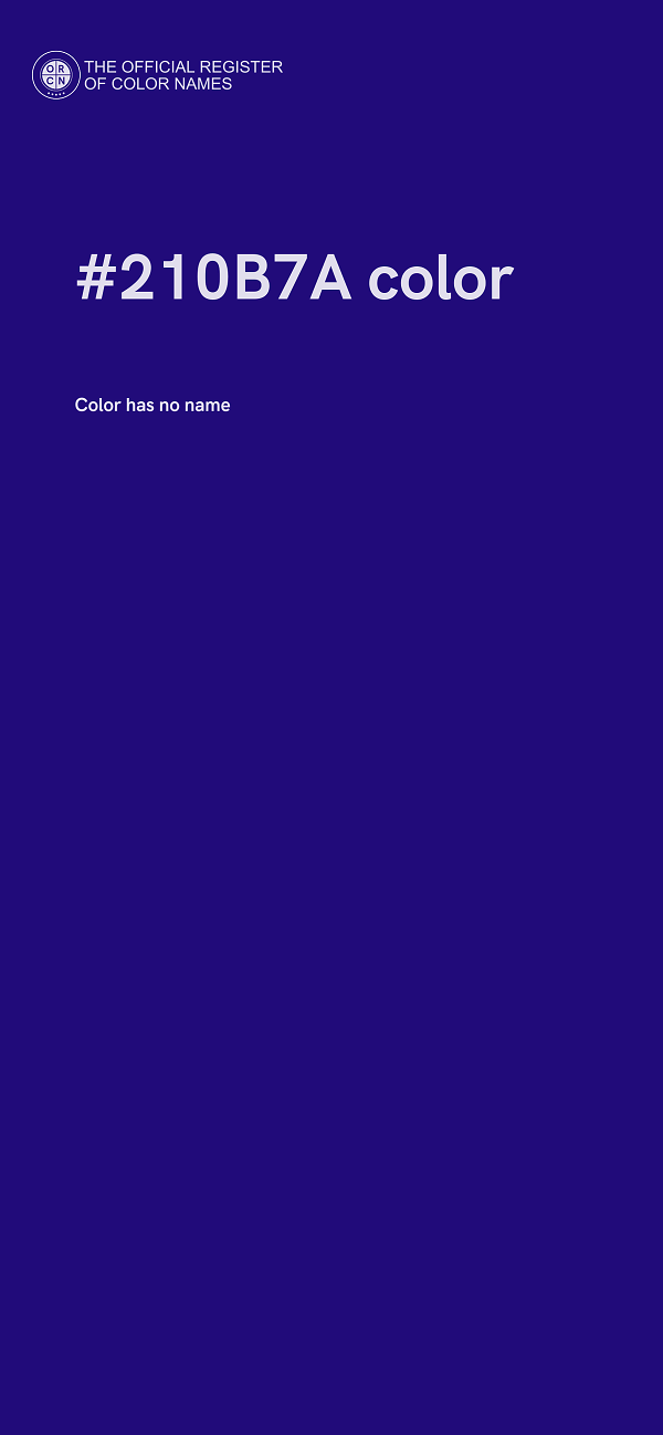 #210B7A color image