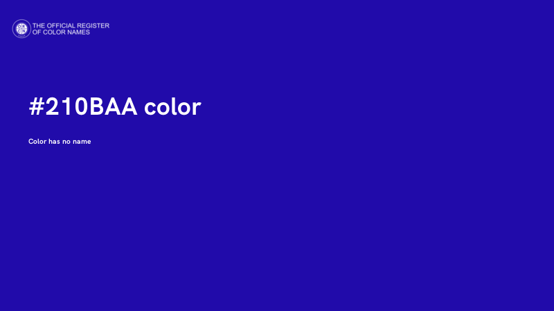 #210BAA color image
