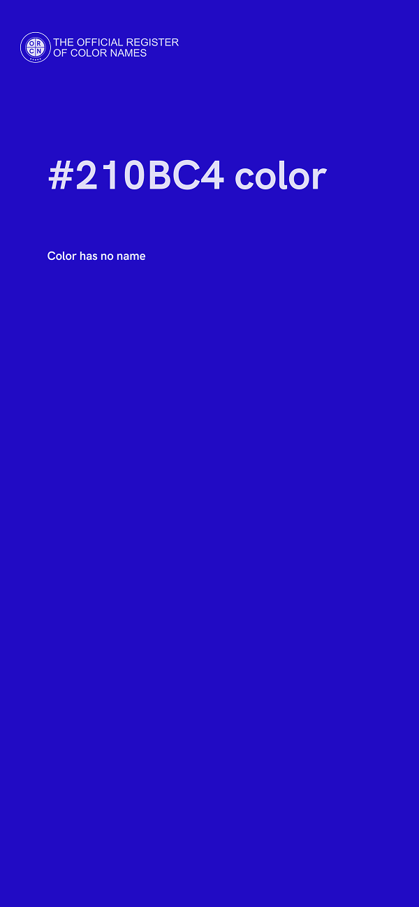 #210BC4 color image