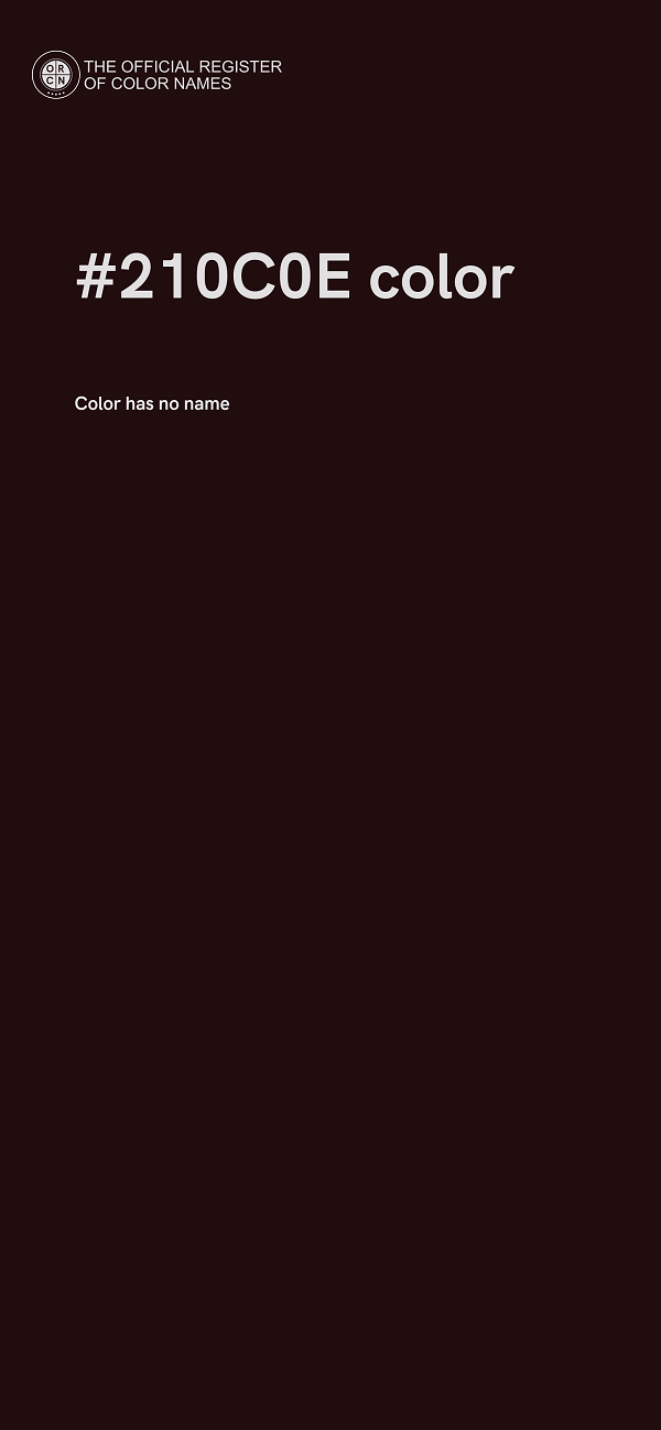 #210C0E color image