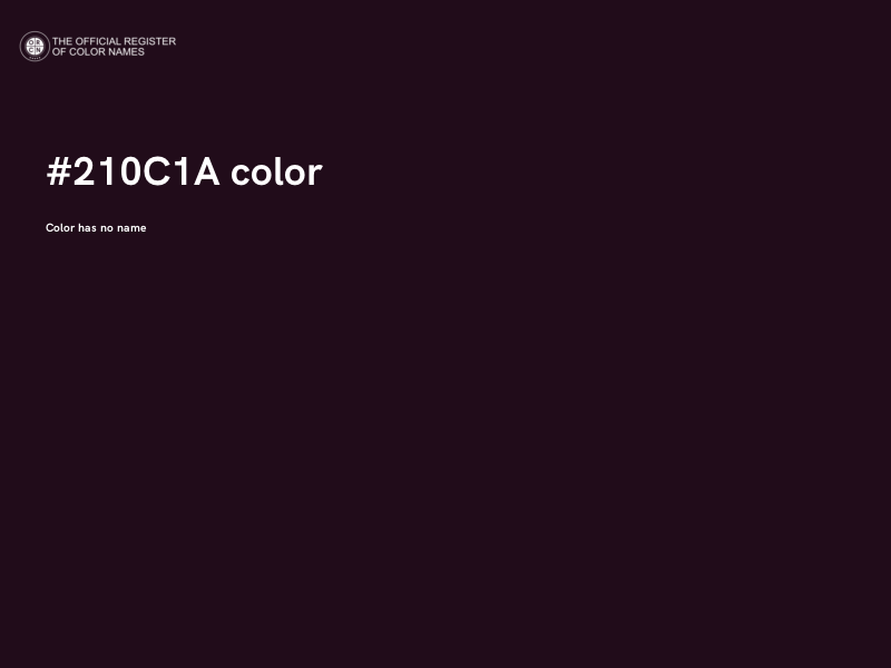 #210C1A color image