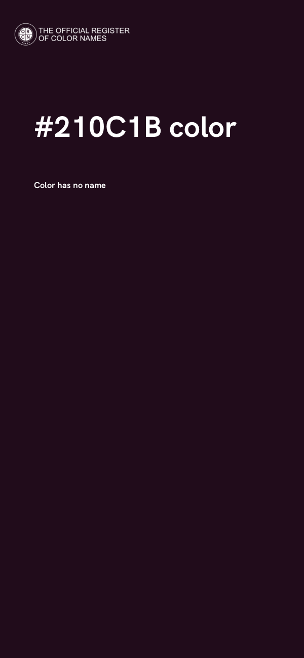 #210C1B color image