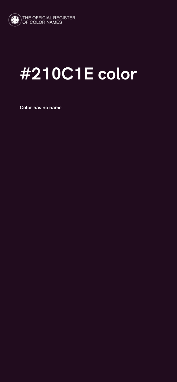 #210C1E color image