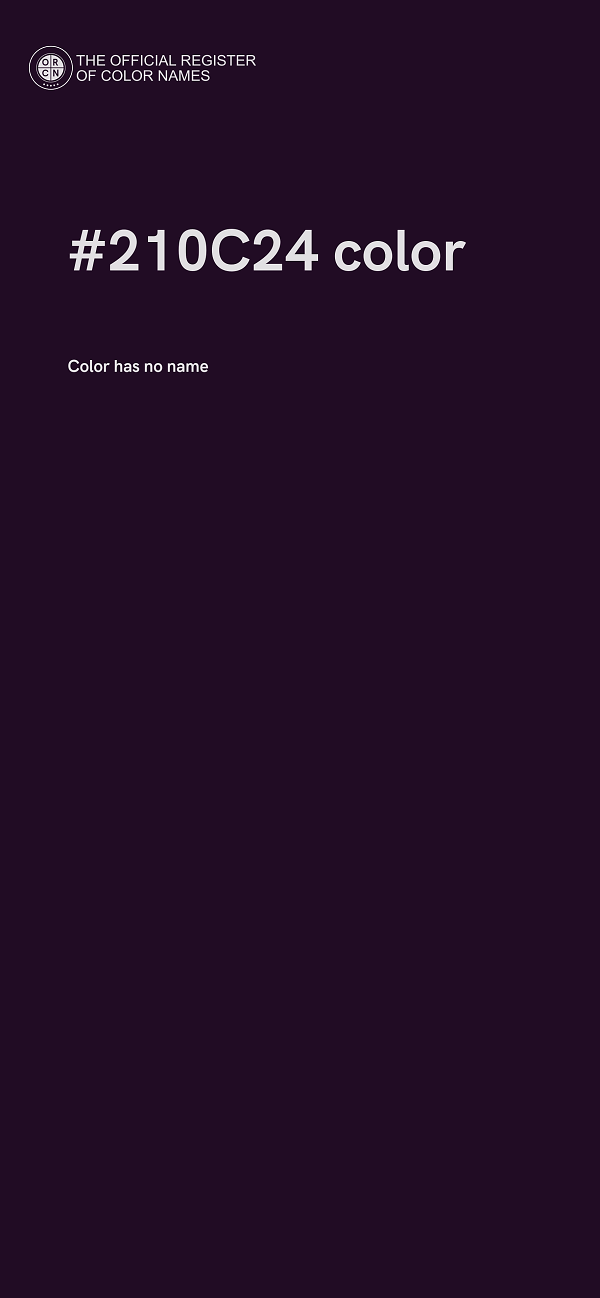 #210C24 color image