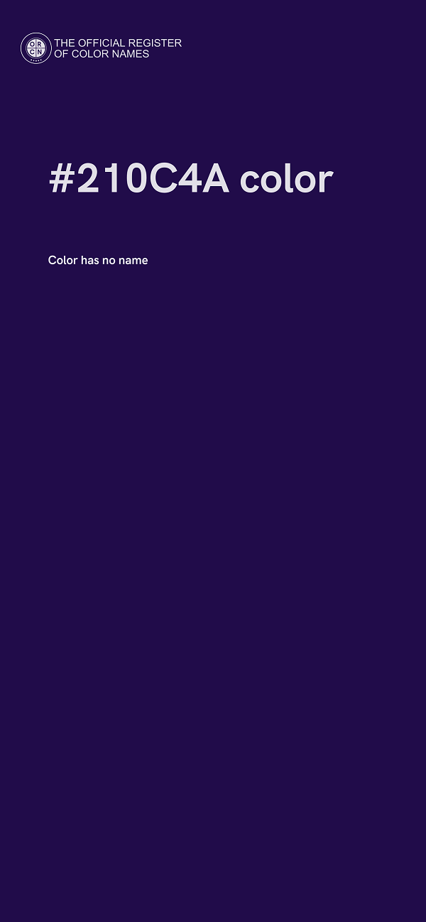 #210C4A color image