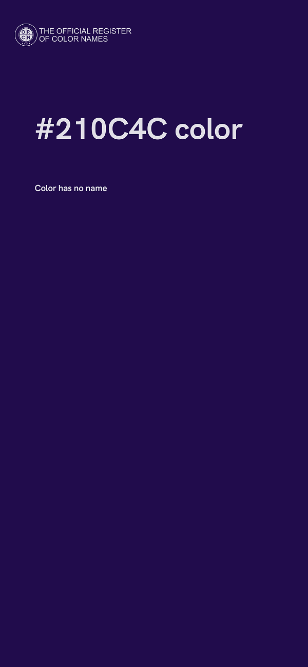 #210C4C color image