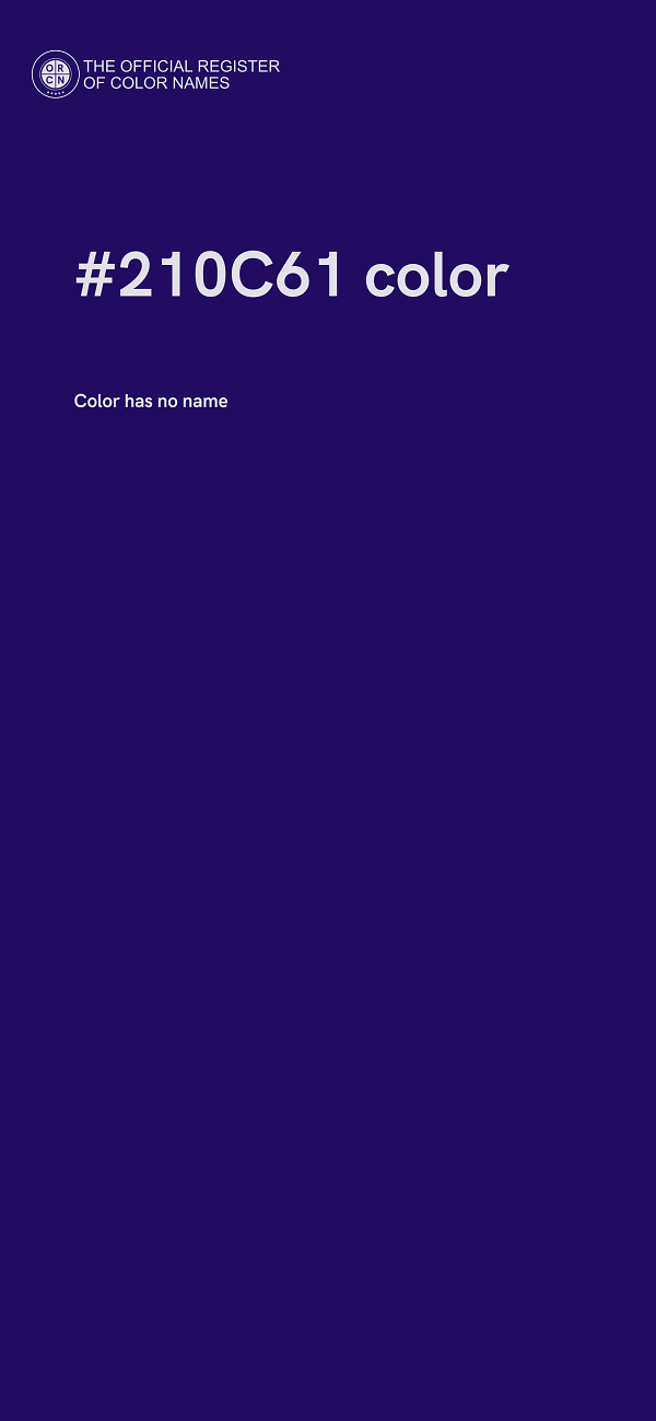 #210C61 color image