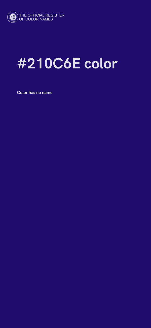#210C6E color image