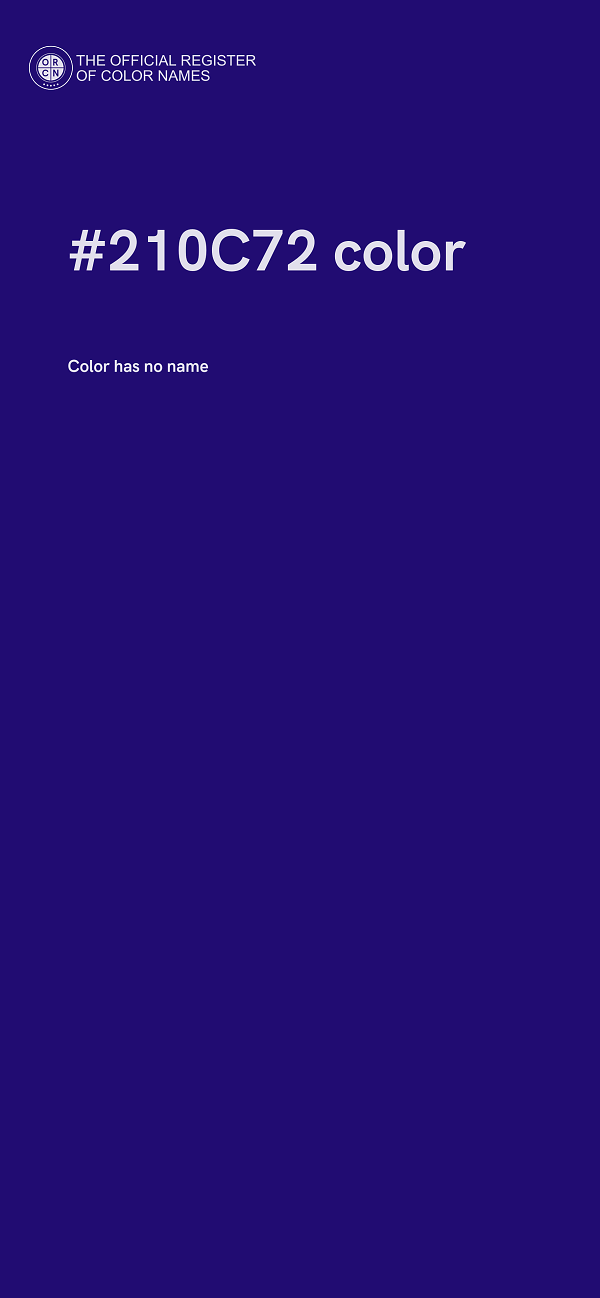 #210C72 color image
