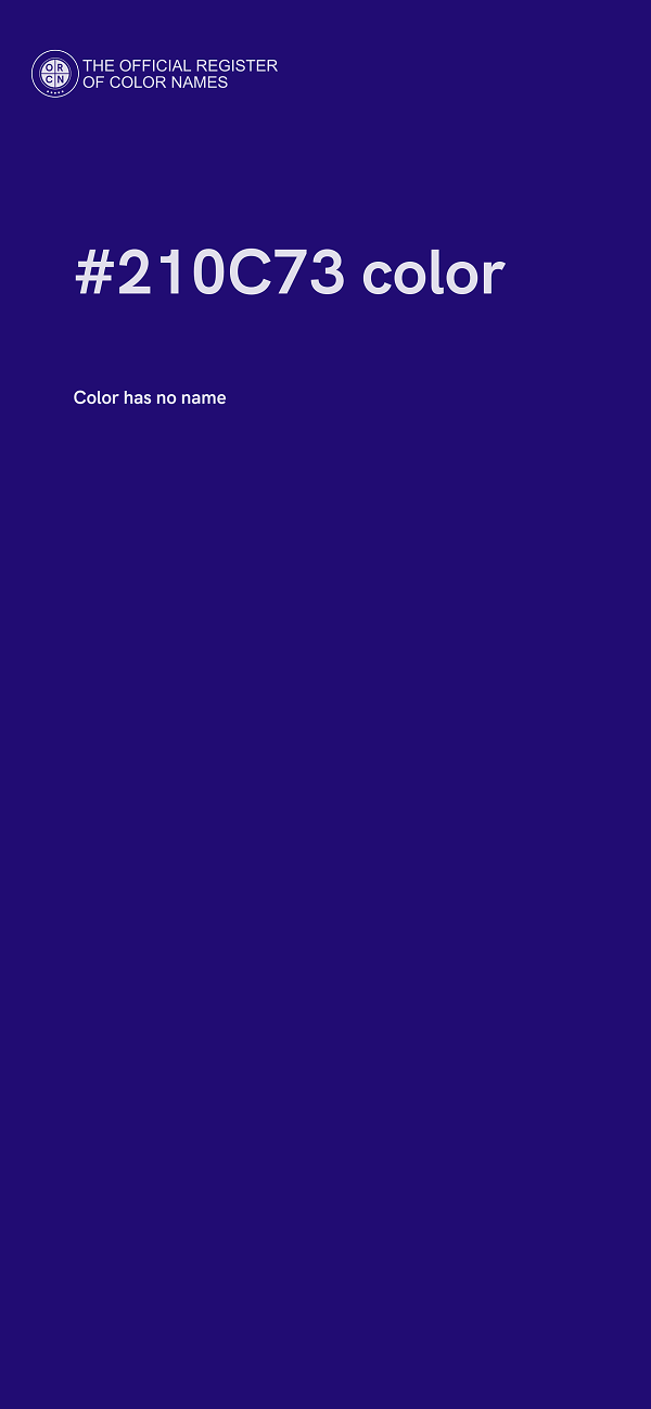 #210C73 color image
