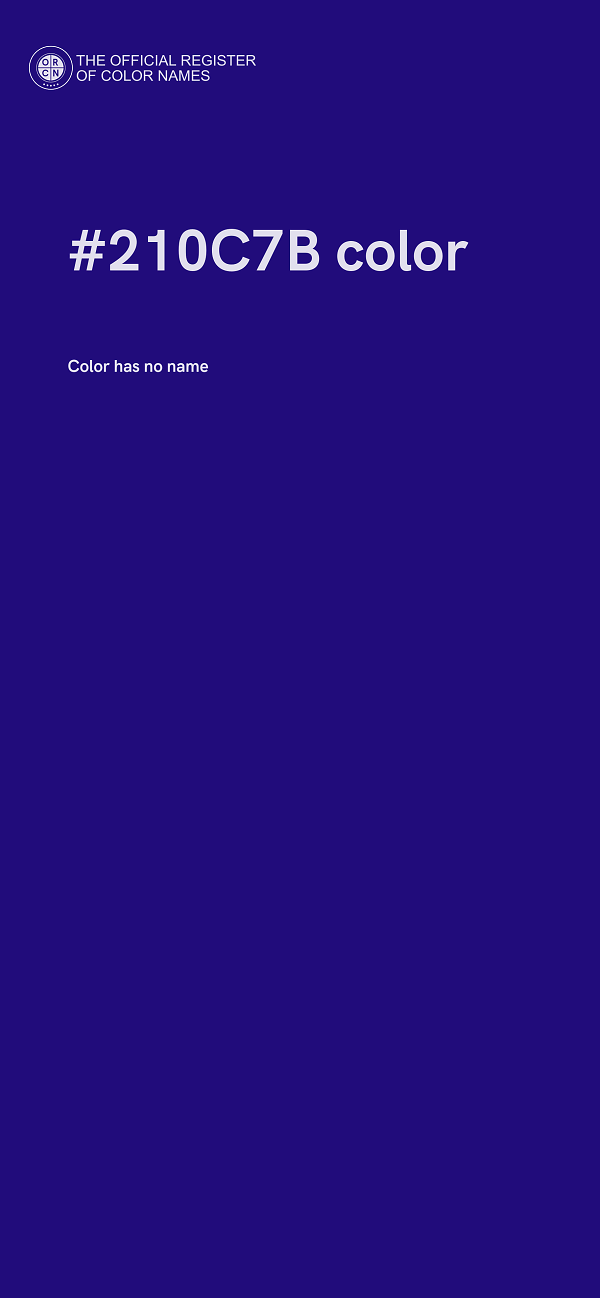 #210C7B color image