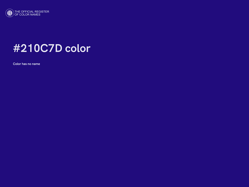#210C7D color image