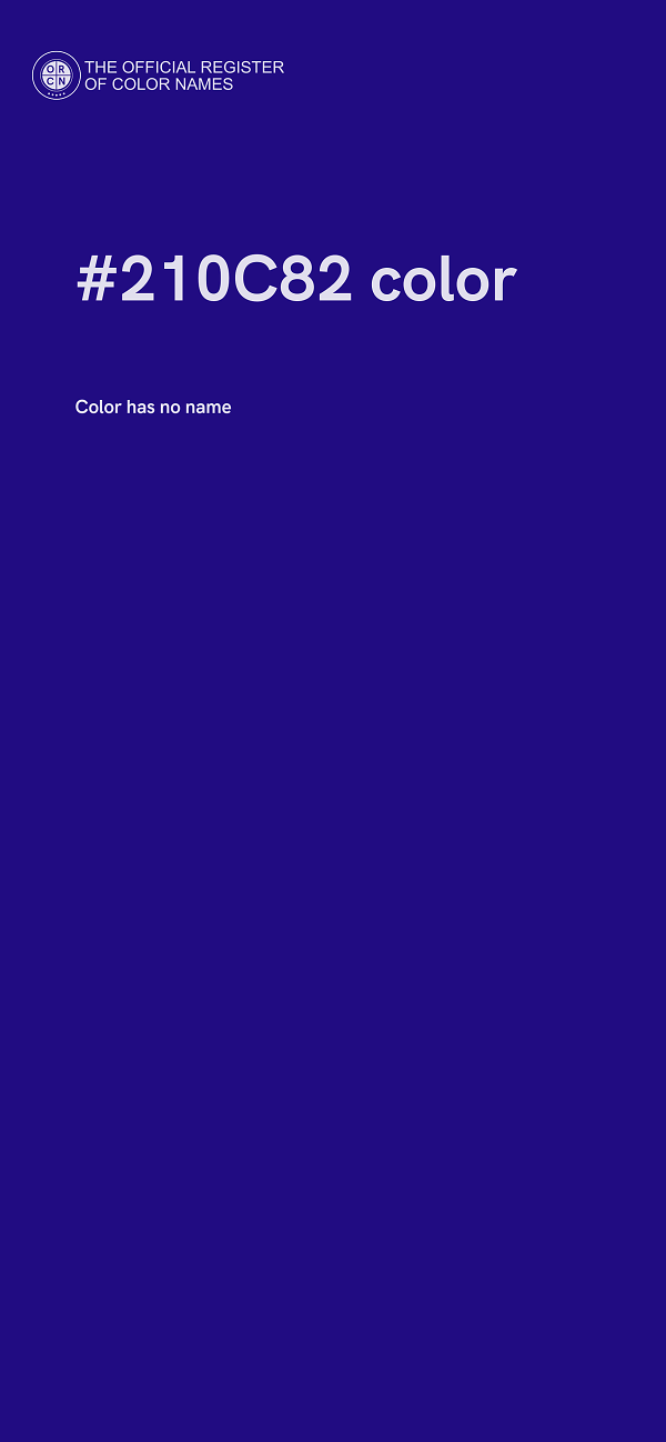 #210C82 color image