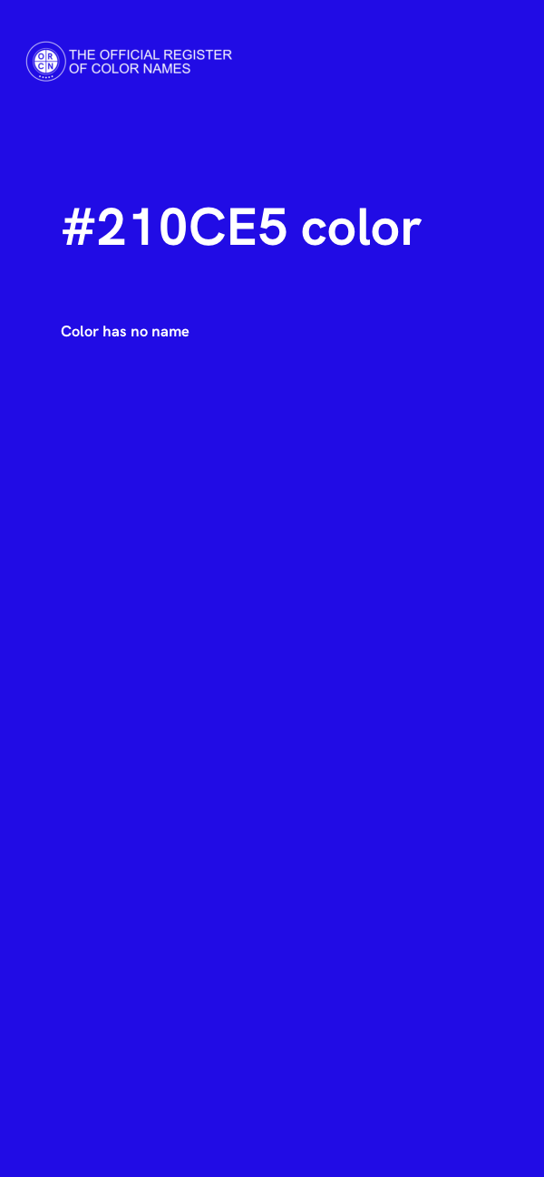 #210CE5 color image